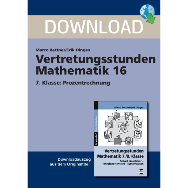 Vertretungsstunde Mathe 7. Klasse: Prozentrechnung