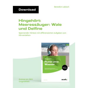 Wale und Delfine - Hörtext mit differenzierten...