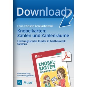Knobelkarten zu Zahlen- und Zahlenräume für...