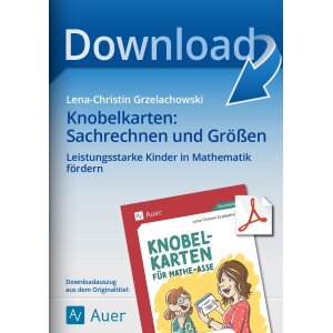 Knobelkarten zu Sachrechnen und Größen...