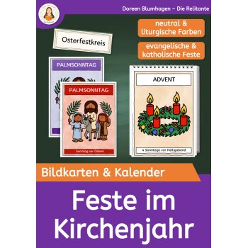 Feste im Kirchenjahr - Kalender und Bildkarten