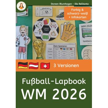 Fußball-WM26 Lapbook Klassen 3-6