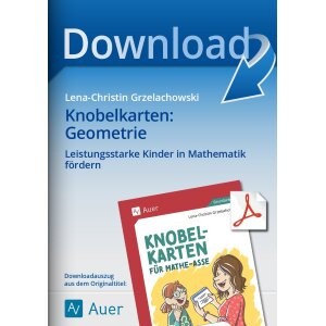 Knobelkarten zur Geometrie für Mathe-Asse in Klasse 3/4