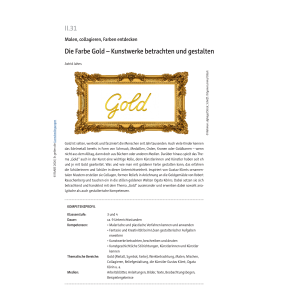 Die Farbe Gold - Klasse 3/4