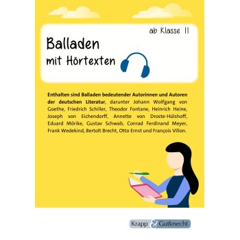 Balladen mit Hörtexten für die Oberstufe