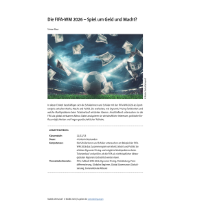 Die FIFA-WM 2026 Spiel um Geld und Macht? Politik SEK II