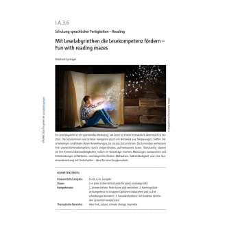 Mit Leselabyrinthen die Lesekompetenz fördern - Englisch Kl.7/8
