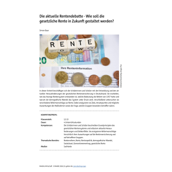 Die aktuelle Rentendebatte 2026 - Kurzeinheit Kl. 12/13