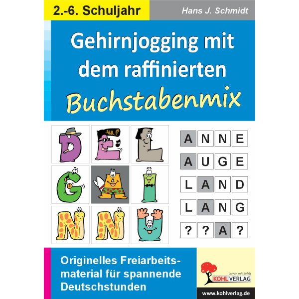 Gehirnjogging mit Kohls Buchstabenmix