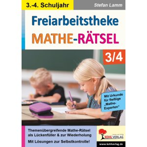 Mathe-Rätsel Kl.3/4 - Freiarbeitstheke