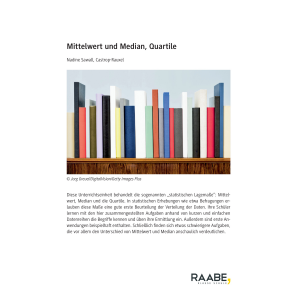 Mittelwert und Median, Quartile