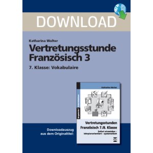 Vertretungsstunde Französisch Klasse 7: Vokabulaire