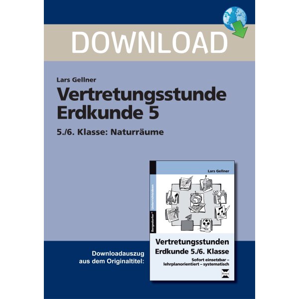 Naturräume - Vertretungsstunde Erdkunde Klasse 5/6