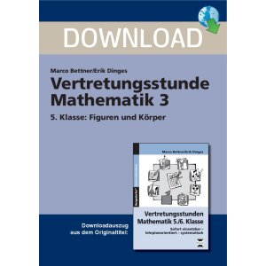 Vertretungsstunde Mathe Klasse 5 Figuren und Körper