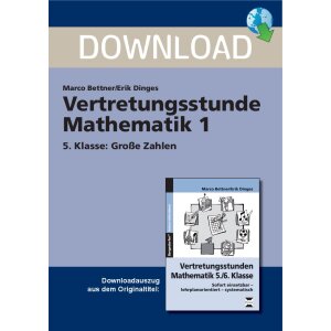 Vertretungsstunde Mathe Klasse 5 Große Zahlen