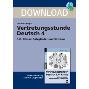 Vertretungsstunde Deutsch 5./6. Klasse: Satzglieder und...
