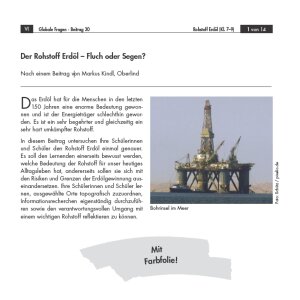 Der Rohstoff Erdöl - Fluch oder Segen?