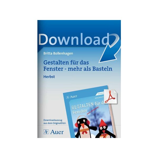 Gestalten für das Fenster - mehr als Basteln (Herbst)