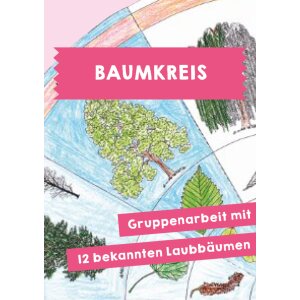 Baumkreis - Schneiden, Malen, Kleben