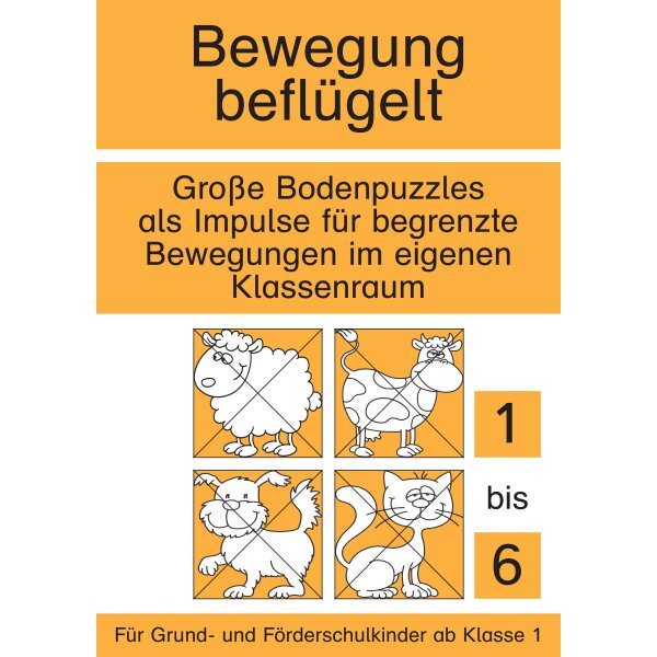 Große Bodenpuzzles als Impulse für begrenzte Bewegungen