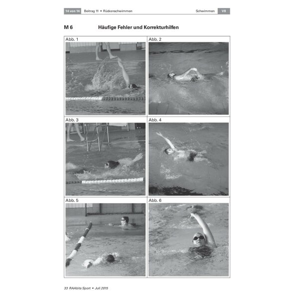 Erlernen des Rückenschwimmens - Schnell, elegant und ökonomisch