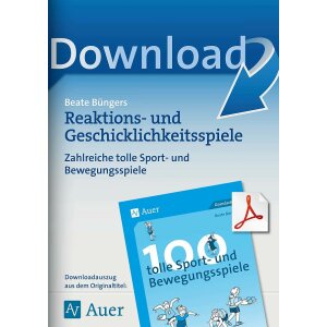 Reaktions- und Geschicklichkeitsspiele - Klasse 1/2