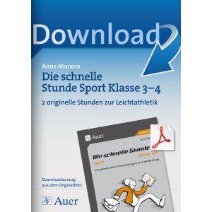 Leichtathletik - Die schnelle Stunde Sport Klasse 3-4