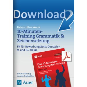 Grammatik und Zeichensetzung - Training