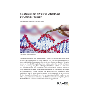 Resistenz gegen HIV durch CRISPR/Cas? Der "Berliner...