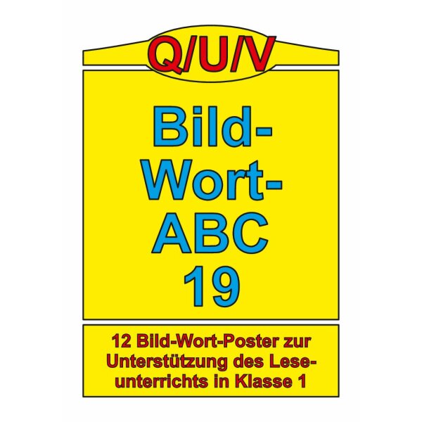 Bild-Wort-ABC 19 - Wörter mit Q/U/V