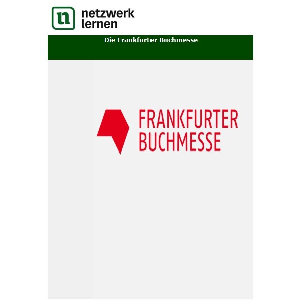 Die Frankfurter Buchmesse