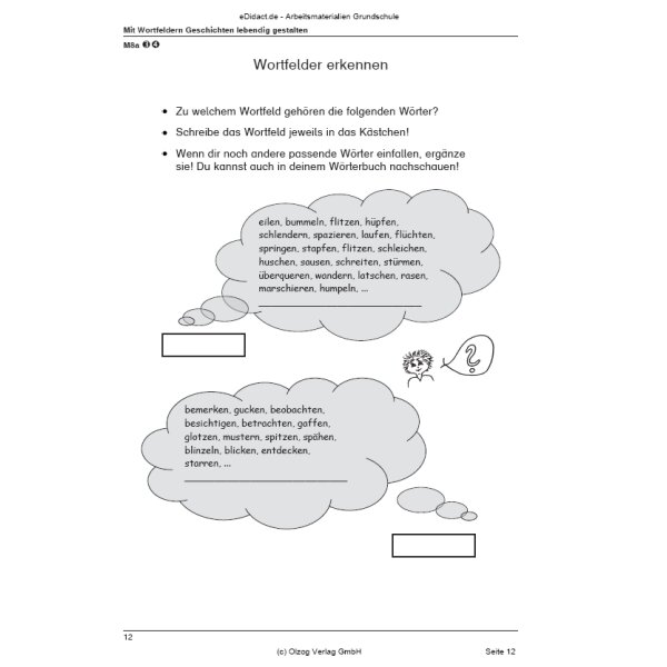 Mit Wortfeldern Geschichten lebendig gestalten (3.-4. Klasse)