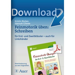 Schreiben - Feinmotorik-Übungen 1./2. Klasse