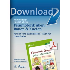 Bauen und Kneten - Feinmotorik-Übungen 1./2. Klasse