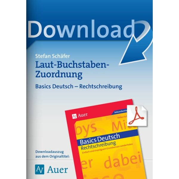 Basics Deutsch - Laut-Buchstaben-Zuordnung