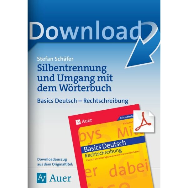 Basics Deutsch - Silbentrennung und Umgang mit dem Wörterbuch