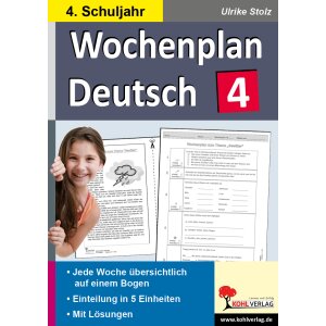 Wochenplan Deutsch 4.Klasse