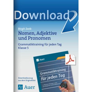 Grammatiktraining: Nomen, Adjektive und Pronomen