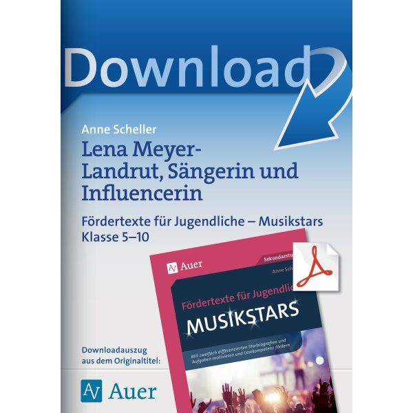 Lena Meyer-Landrut - Fördertexte für Jugendliche