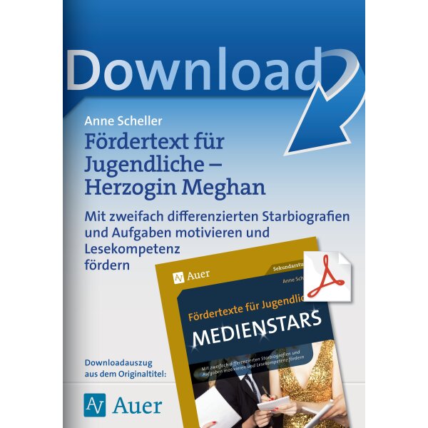 Herzogin Meghan - Fördertexte für Jugendliche