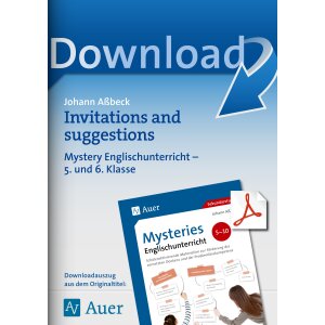 Invitation and suggestion - Mysteries Englischunterricht