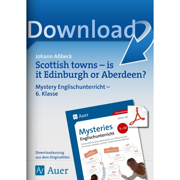 Scottish towns: is it Edinburgh or Aberdeen? - Mysteries Englischunterricht