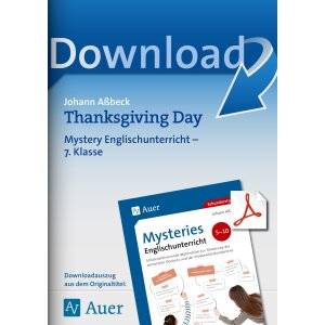 Thanksgiving Day - Mysteries Englischunterricht