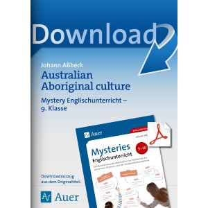 Australian Aboriginal culture - Mysteries Englischunterricht