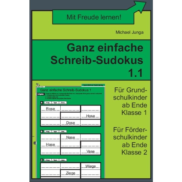 Ganz einfache Schreib-Sudokus 1.1