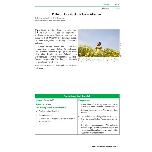 Allergien - Pollen, Hausstaub und Co.