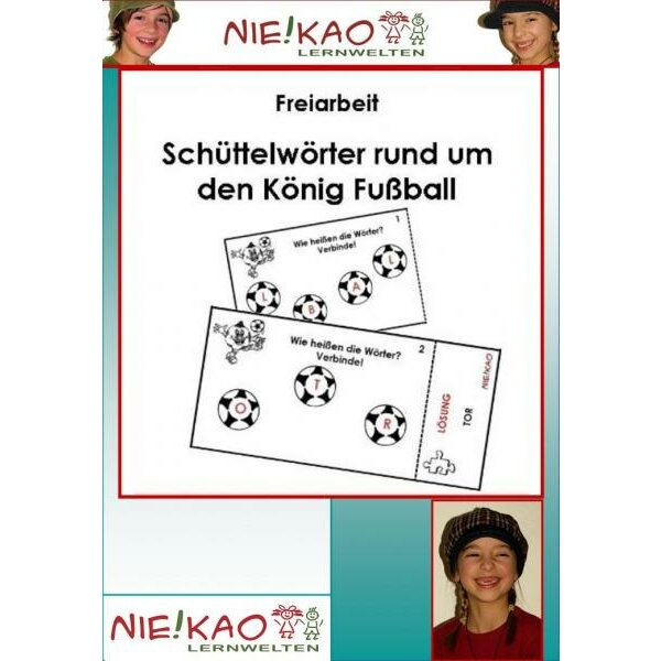 Freiarbeit Schüttelwörter rund um den Fußball