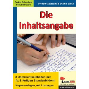 Die Inhaltsangabe - 8 Unterrichtseinheiten mit fix und...