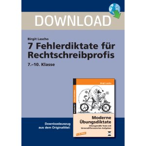 7 Fehlerdiktate für Rechtschreibprofis