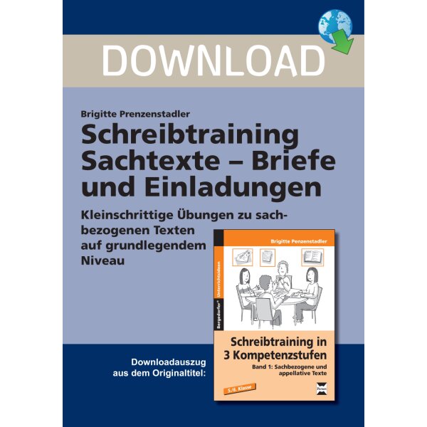 Briefe und Einladungen - Schreibtraining Sachtexte (Grundlegende Übungen)